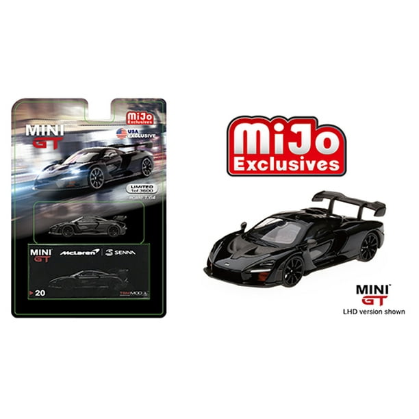 MINI GT 1:64 McLaren Senna Onyx Black RHD/LHD TSM Model Diecast Model Car
